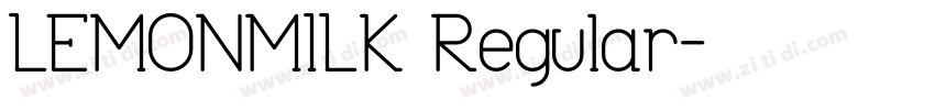 LEMONMILK Regular字体转换